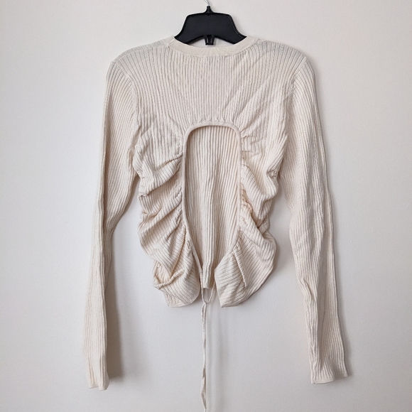 SANDRO Backless Knit Sweater/Top - Picture 5 of 7